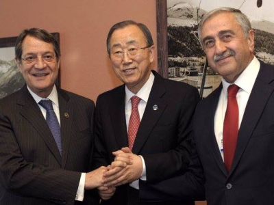 Ban, Akıncı ve Anastasiadis ile Davos’ta bir araya geldi
