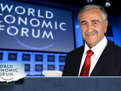 Akıncı attended the opening lunch for the World Economic Forum