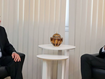 Özersay received the President of the Public Service Commission Kayral