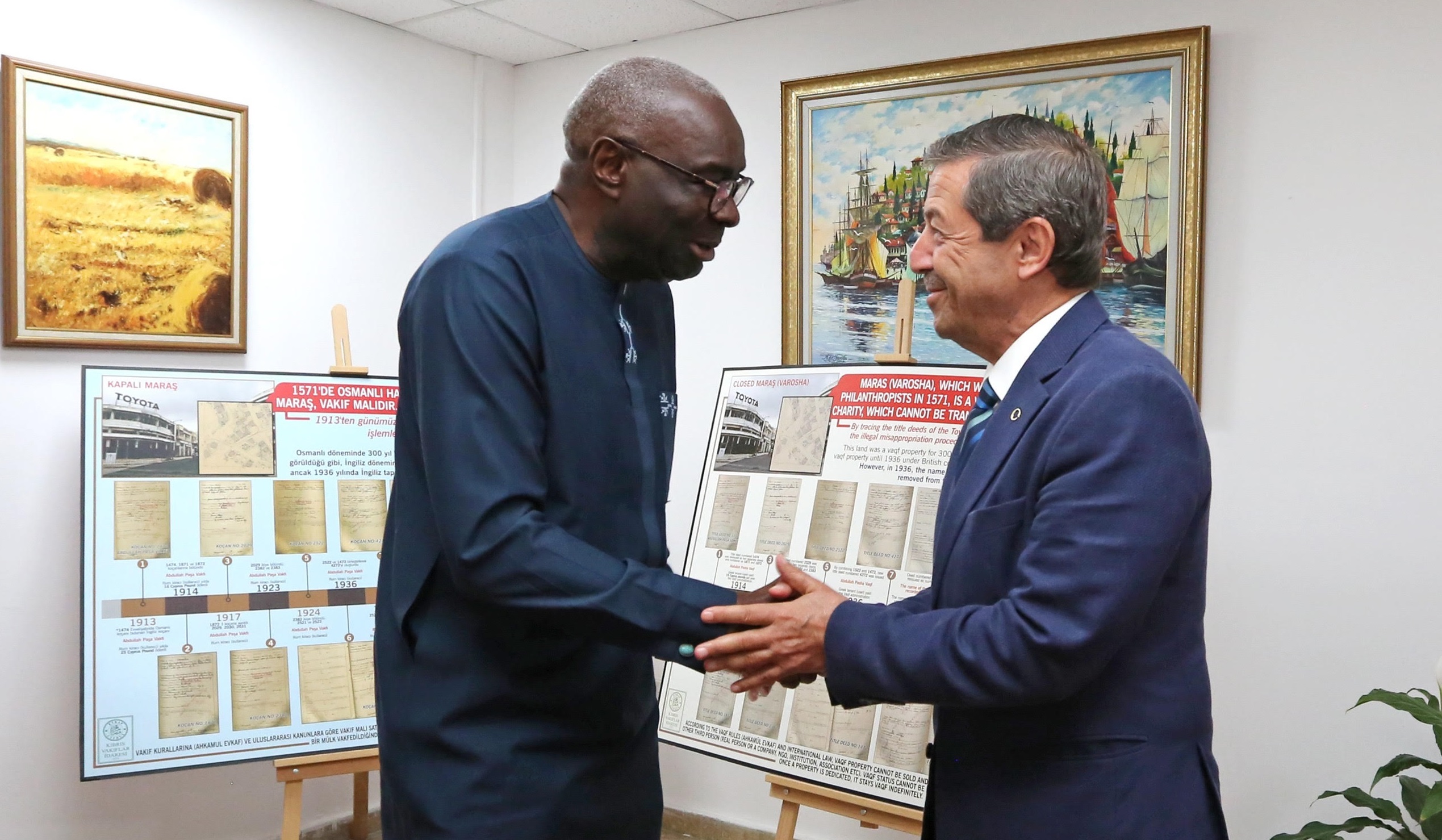 Ertuğruloğlu receives UN Representative Diagne and UNFICYP Commander Alam