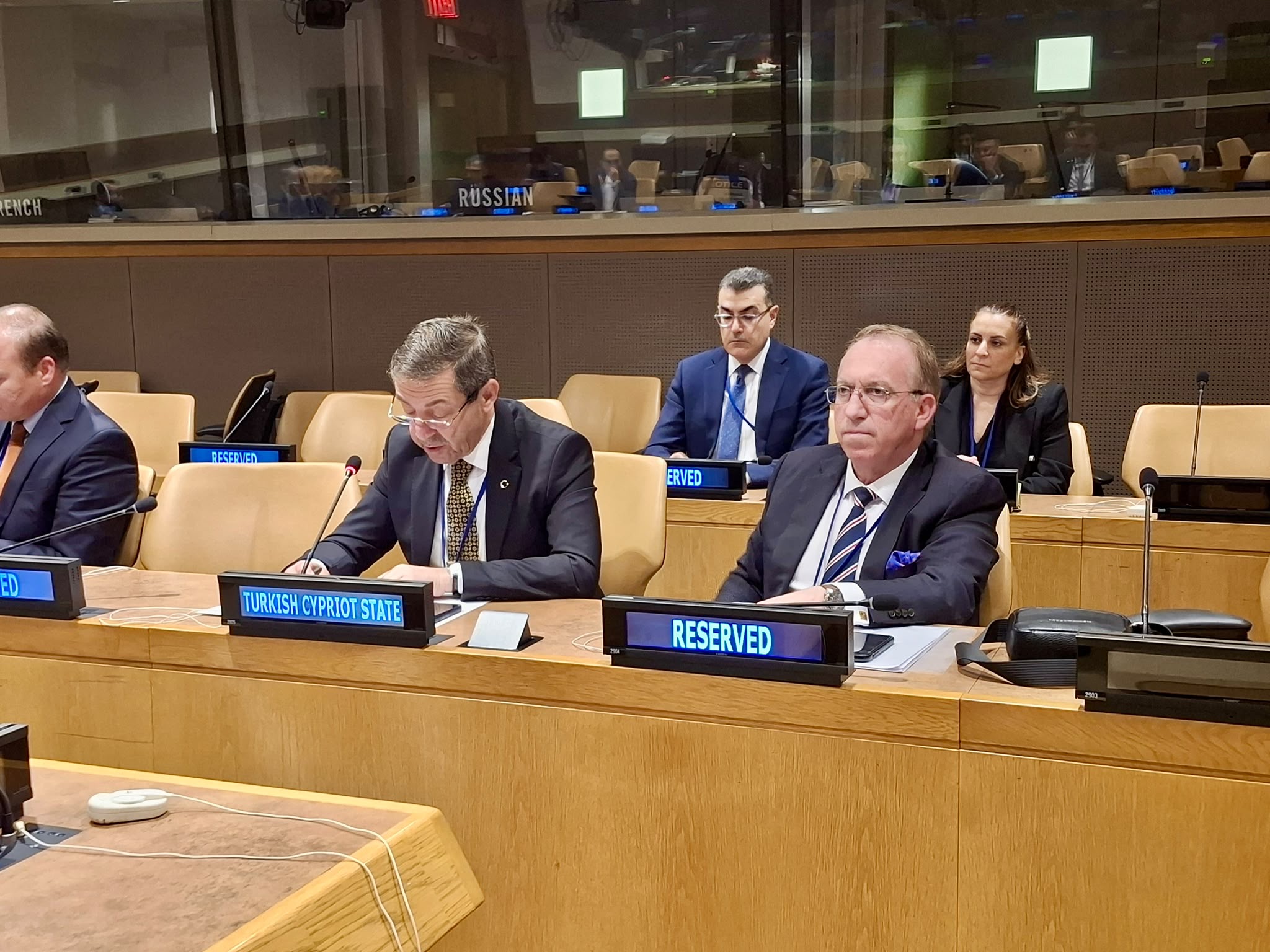 Ertuğruloğlu addresses ECO Council of Foreign Ministers’ Informal Meeting in New York: “One island, two states”