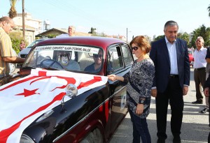 The Rally was given a start together by President Mustafa Akıncı and Foreign Minister Emine Çolak in front of the Ministry of Foreign Affairs building.  