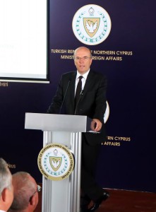 The presentation made by Deputy Foreign Minister of Turkey Naci Koru concerning 'Document Archiving System' to be set up in TRNC Foreign Affairs Ministry 