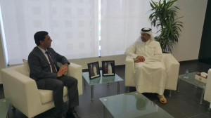 Foreign Minister Özdil Nami meets with Qatar’s Economy and Commerce Minister Sheikh Ahmed bin Jassim bin Mohammed Al Thani
