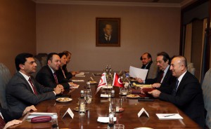 Nami and Çavuşoğlu discuss the latest developments with their delegations