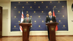 Foreign Minister Özdil Nami and Minister of Foreign Affairs of the Republic of Turkey Mevlüt Çavuşoğlu  hold a  joint press conference