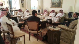 Foreign Minister Özdil Nami meets with the Saudi media members