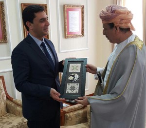 Foreign Minister Özdil Nami meets with Deputy Minister of the Oman Ministry of Commerce and Industry Ahmed Sulaiman Al-Maimani
