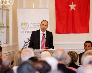 Özersay spoke about "The project for Turkish Cypriots Living Abroad" in London (20.07.2018)