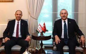 Özersay ve Çavuşoğlu ortak basın toplantısı düzenledi (16 Ekim 2018)