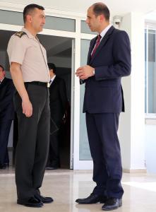 Deputy Prime Minister and Minister of Foreign Affairs Kudret Özersay met with the Commander of the Cyprus Turkish Peace Forces Lieutenant General Yılmaz Yıldırım (13/04/2018)