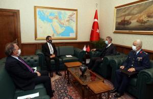 Dışişleri Bakanı Tahsin Ertuğruloğlu’nun T.C. Milli Savunma Bakanı Hulusi Akar ile görüşmesi (11 Ocak 2021)